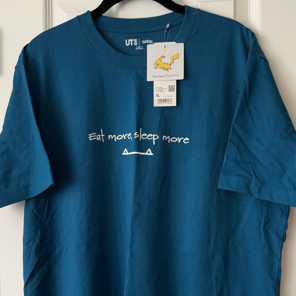 Uniqlo Pokemon Sketch Snorlax T-Shirt NWT, US L / JP XL